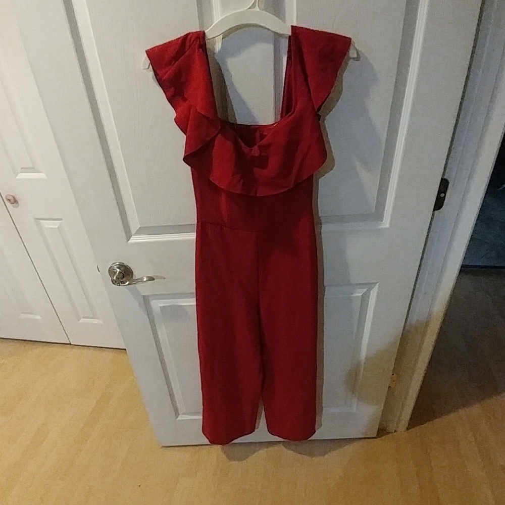 H&M Red Valentine's Day jumpsuit size 6